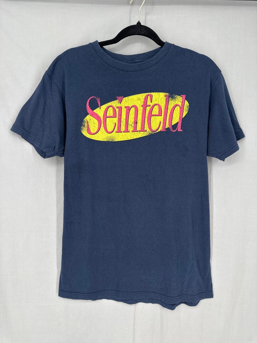 Seinfeld Shirt Mens Medium Navy Blue Graphic Tee TV Show Comedy